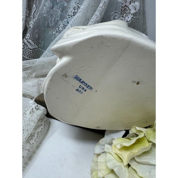 Vintage Royal Haeger Praying Madonna Ivory Virgin Mary Planter Vase - Picture 6 of 8